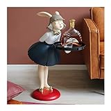 jinyi2016SHOP Objets Déco Fille de Trésor de Lapin Grand Salon la télé Cabinet Canapé Plancher Décorations Ménagers Cadeaux Ameublement Ornements (Color : Blue Rabbit Girl)
