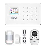 KERUI G18 Android APP iOS Contrôle sans Fil Système de Sécurité GSM d'alarme sans Fil Magnétique Fenêtre Capteur, Détecteur de Mouvement, 2.4G WiFi IP Camera IR Infrared Surveillance