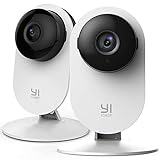 YI Home Caméra IP 1080p WiFi, caméra intérieure de Surveillance avec détection de Mouvement, Notifications Push, Audio bidirectionnel, Vision Nocturne, Smart caméra pour téléphone/PC, kit de 2
