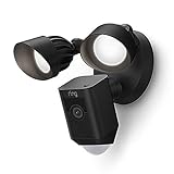 Ring Floodlight Cam Wired Plus par Amazon | Vidéo HD 1080p, projecteurs LED, sirène intégrée, installation raccordée | Essai gratuit de 30 jours à Ring Protect | Noir