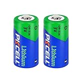 Pile CR123A Lithium Batterie 3V 1500mAh pour Caméras,Détecteur Alarme - Lot de 2 pièces - PKCELL