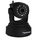 IP Caméra de Surveillance Vstarcam C7824 WiFi sans Fil Moniteur de Sécurité avec 720P HD Night Vision IR Mouvement de Contrôle (Noir)