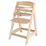 roba Chaise haute évolutive 'Sit Up III', en bois naturel, chaise haute qui suit la croissance de votre enfant, de chaise haute devient chaise.
