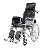 Z-SEAT Fauteuils roulants de Salle de Bains Commode inclinable à Dossier Haut, Chaise roulante portative inclinable complète au-Dessus des Toilettes, pour Adultes handicapés Personne