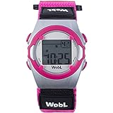 WobL - Montre de rappel vibrante (rose) 8 alarmes, montre pour enfants, apprendre à pipi sur le pot et aide à l'énurésie nocturne
