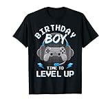 Birthday Boy Level Up Jeu vidéo pour garçon T-Shirt