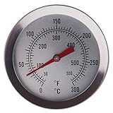 Thermometer World Thermomètre pour huile de friture en acier inoxydable avec clip 150 mm