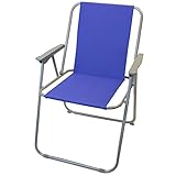 Chaise de camping chaise pliante pliable fauteuil de pêche Tabouret Camping Siège Camping (Gris) (Bleu)