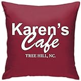 Karen'S Cafe Tree Hill Lucas Scott Housse de coussin décorative pour canapé, chambre à coucher, 45,7 x 45,7 cm