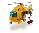 Dickie Toys- Action Series Rettungshubschrauber helico, 203302003, Jaune