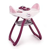 Smoby - Baby Nurse - Chaise Haute Jumeaux - Pour Poupons et Poupées - Transformable en Bascule - 4 Accessoires Inclus - 220344
