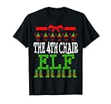 Quatrième chaise elfe drôle de fanfare orchestre Noël T-Shirt