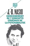 ENSEIGNEMENT DE 7 CONCEPTS CRUCIAUX DE LA PSYCHANALYSE