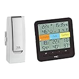 TFA-Dostmann WeatherHub Starter Kit Klima Thermomètre Hygromètre sans Fil Smart Home avec 3 émetteurs, Noir/Blanc, L 128 x l 32 (58) x H 128 mm