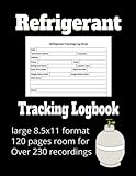 Refrigerant Tracking Logbook: HVACS technicians record keeping for refrigeration engineers/MACS 609
