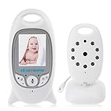 TKMARS Babyphone Caméra Vidéo Baby Monitor sans Fil 2.4 Ghz Moniteur Bébé Surveillance avec Vision Nocturne Capteur de Température