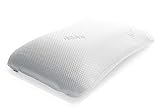 TEMPUR Oreiller Symphony Sleeping Pillow oreiller ergonomique de soutien du cou pour les dormeurs dorsaux et latéraux, mousse à mémoire de forme, blanc, L (63x43x14 cm)