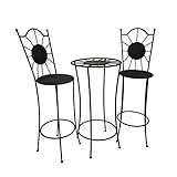 ARTIGIANATO VULCANO Table Bar marocain avec 2 chaises