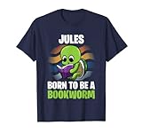 Jules - Born To Be A Bookworm - Personalise T-Shirt