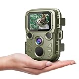 Caméra de Chasse MINI12MP 1080P Jouez des Caméras avec Une Vision de Nuit de 65 Pieds 0.3S Motion Activée Caméras Nuit IP66 pour Animaux Sauvages Chasse Surveillance