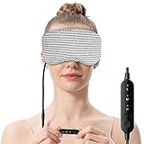 Masque chauffant pour les yeux, compresse chauffante USB pour les yeux gonflés, traitement thérapeutique chaud pour les yeux secs, la chalazion, la blépharite