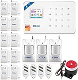 KERUI W18 WiFi Kit Alarme Kit d'Alarme Maison/Bureaux avec Système Centrale sans Fil/Détecteurs