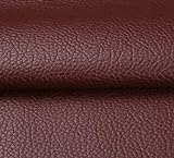 RSH Tissu Simili Cuir Souple Similicuir Matière Imitation Cuir Tissu Vinyle Art Artisanat Leathercloth pour Meubles, Canapés, Chaises, Sacs 3 M X 1m38 (Color : Brown)