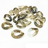 20 pièces 17x23mm acrylique lien perle chaîne lien accessoires perle pour la fabrication de bijoux collier Bracelet bricolage sac décoration