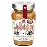 Whole Earth Beurre de Cacahuètes Crunchy Bio – Source de protéines – Sans Huile de Palme et Sans Sucres Ajoutés – 1 pot – 340 g
