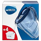 Marella Blu Carafe filtrante pour eau, kit 4 filtres Maxtra+ inclus