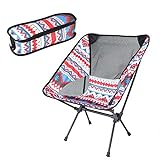 Finelyty Chaise de Camping Basse Pliante, Chaise de Camping Ultra-légère Portable pour Pique-Nique de Plage de Voyage en Plein air