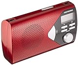 Metronic 477201 Radio Portable (AM/FM) avec Fonction Réveil - Rouge