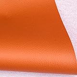 HANYU Tissu Fait Main Similicuir Tissu Simili Cuir Vinyle Similicuir Tissu Simili Cuir, for Meubles Canapés, chaises, Vieux Meubles remis à Neuf (Color : Orange, Size : 1.38X4m(4.53X13.12ft))