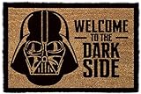 1art1 Star Wars Dark Vador, Bienvenues Au Côté Obscur Paillasson Essuie-Pieds 60x40 cm