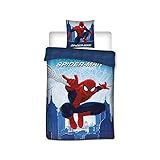Marvell Parure Housse de Couette Spiderman avec Taies d Oreiller Spider-Man