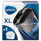 BRITA Carafe filtrante Elemaris XL noire - 1 filtre MAXTRA+ inclus