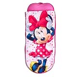 ReadyBed Minnie Mouse - Lit gonflable et sac de couchage pour bébé deux en un, polyester, rose, simple, 150 x 62 x 20 cm