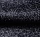 Tissu Simili Cuir Imperméable Tissu D'ameublement Tapisserie pour Canapé De Siège De Voiture Meubles Vestes Sac À Main Tissu Au Metre 140 CM (Largeur Fixe) (Color : Black)
