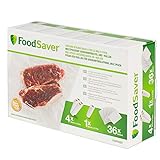 FoodSaver FGP252X Lot de rouleaux et sacs alimentaires pour emballage sous-vide