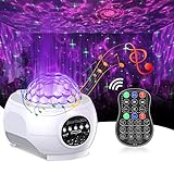 Projecteur Galaxie, Cocoda LED Projecteur Ciel Étoile Plafond avec 27 Modes d‘Éclairage, 3 en 1 Veilleuse Enfant avec Bluetooth Lecteur Musique & Télécommande pour Adultes Chambre Fête Cadeau