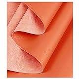 Tissu Simili Cuir Tissu en Simili Cuir Souple, pour ameublement, canapé, chaises, Sacs- Vendu au mètre -Orange, 1,38 × 1m.2m.3m (Color : Orange, Size : 1.38×1m)