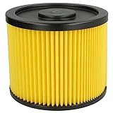 vhbw Filtre d'aspirateur compatible avec Lidl/Parkside PNTS 1300 A1, 1300 B2, 1300 C3, 1300 E4, 1300 F5 aspirateur - filtre plissé