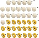 NIUPIKA – Lot de 40 tampons abrasifs en coton pour perceuse rotative, pour polissage des montres et des bijoux, mandrin de 3 mm