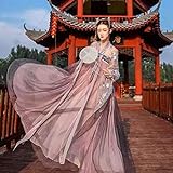 HongYa 2020 Femmes Traditionnelles Fleur Hanfu Robe Ancien Costume Chinois Belle Danse Hanfu Originaux Princesse Tang Dynastie Robe