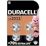 Duracell 2032 Pile bouton lithium 3V, lot de 4, avec Technologie Baby Secure, pour porte-clés, balances et dispositifs portables et médicaux (DL2032/CR2032)