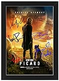 Poster Star Trek Picard avec autographe de la série télévisée (sans cadre, A3)