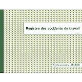 Exacompta – Réf. 6619E - Piqûre 24x32cm - Registre des accidents du travail - 20 pages